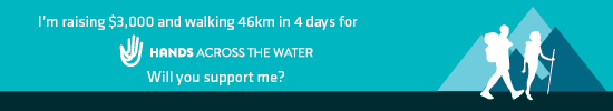 AU Trek Fundraising Email Signature 46km